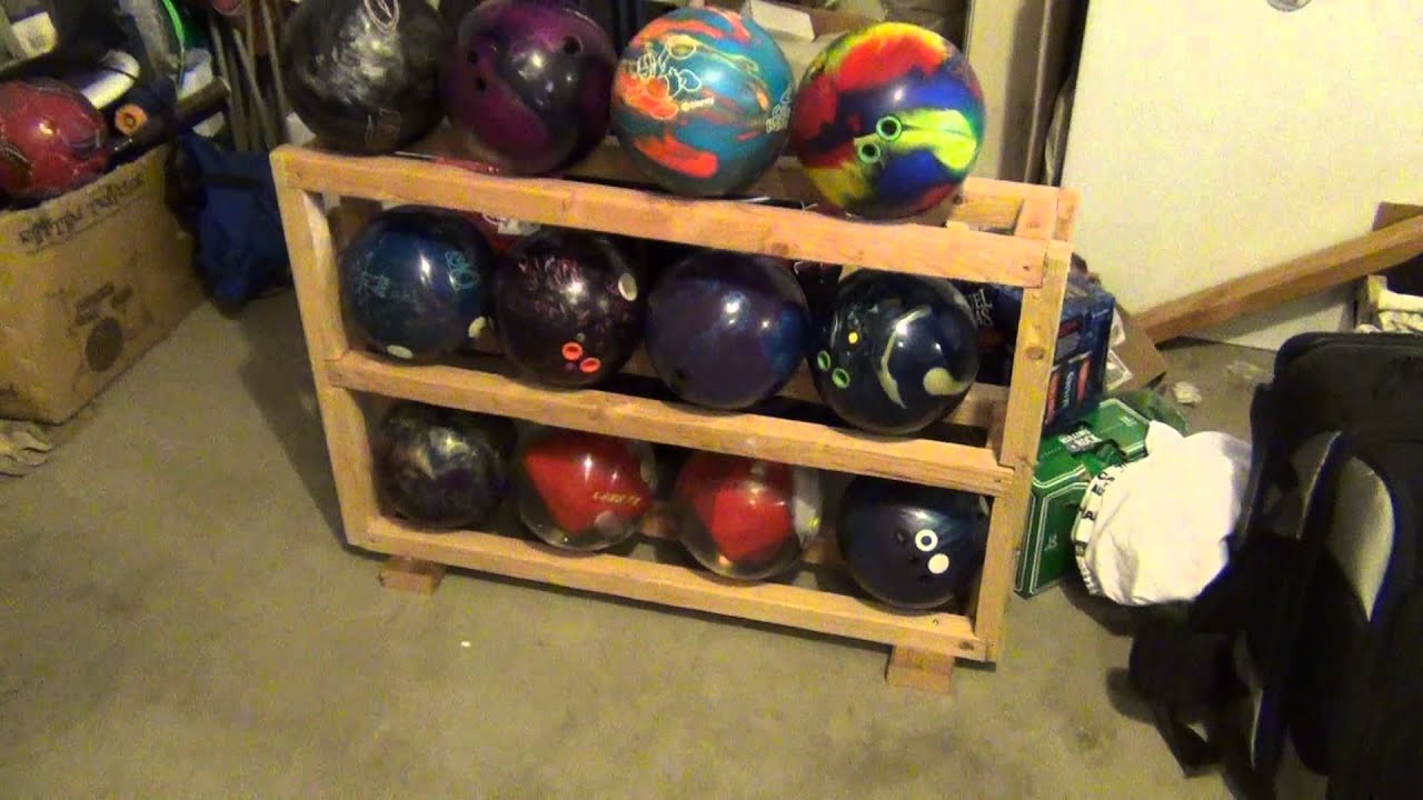 Homemade Bowling Ball Rack for under 10 YouTube