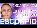 Video Horóscopo Semanal ESCORPIO  del 5 al 11 Julio 2020 (Semana 2020-28) (Lectura del Tarot)