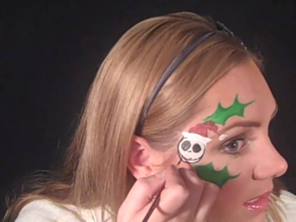 Christmas Face Painting - Nightmare Before Christmas - YouTube