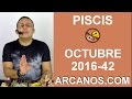 Video Horscopo Semanal PISCIS  del 9 al 15 Octubre 2016 (Semana 2016-42) (Lectura del Tarot)