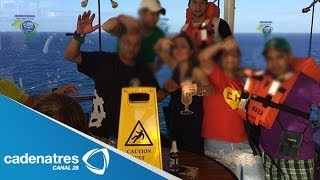 Hijo del procurador de Chiapas se lanza de crucero en Brasil