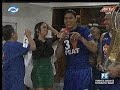 LOCKER ROOM CELEBRATION with Erika Padilla - PBA Philippine Cup Finals 01/16/13