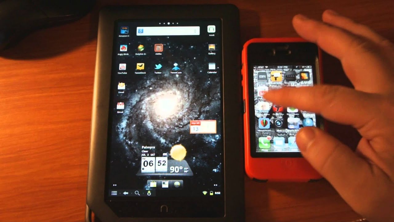 Nook Color Cm7 Live Backgrounds rooted smooth - YouTube