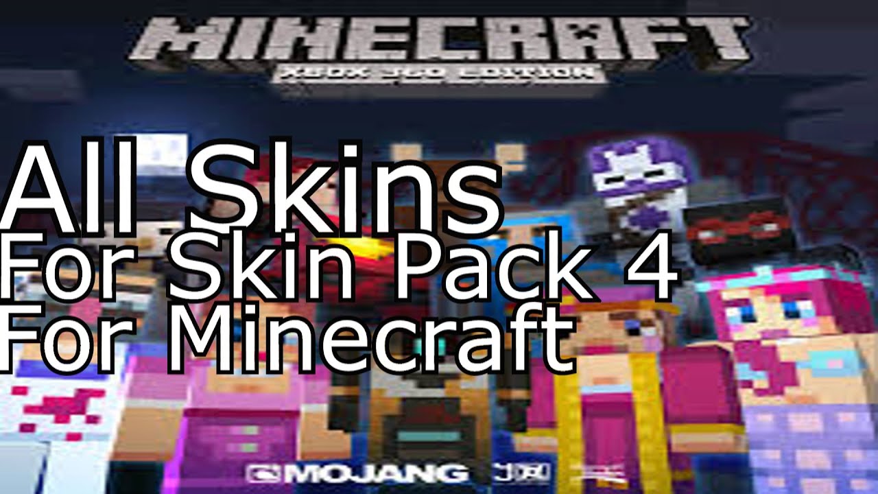 Minecraft (Xbox 360) Skin Pack 4 - All 45 Skins w/ Gameplay - YouTube