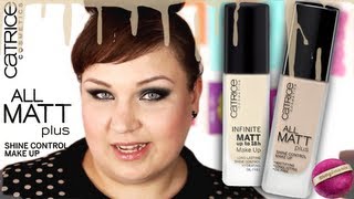 CATRICE All Matt Plus Shine Control Make Up vs. Infinite Matt - Vergleichs-Review