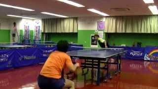 Table Tennis【卓球】ぐっちぃｖｓ祐コーチ　コラボ対決！　２－２の５セット目