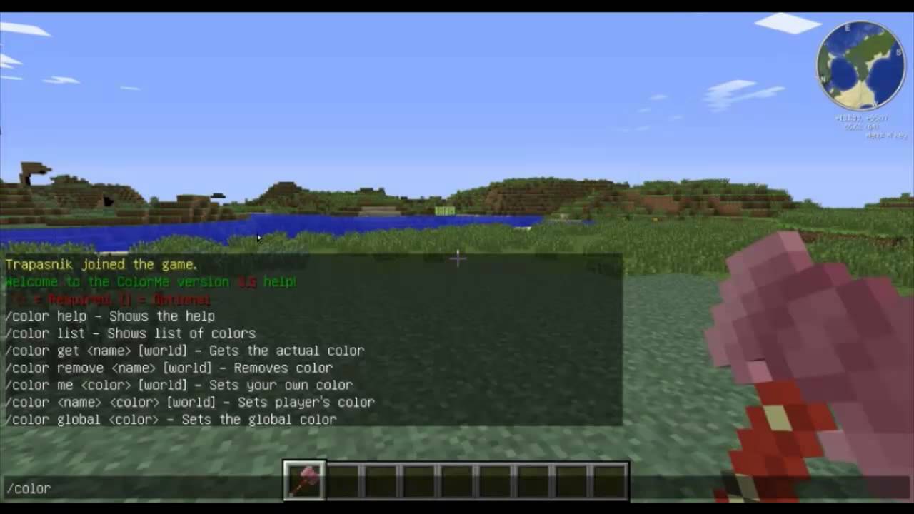 Minecraft PLUGIN : ColorMe | 1.4.5 Czech - YouTube