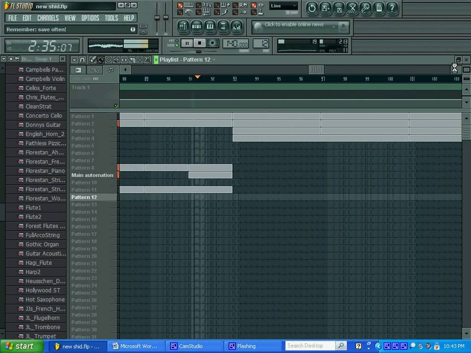 Fl studio 9 beat (free sound kits) - YouTube