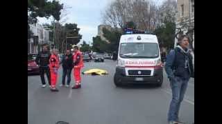 CICLISTA MUORE INVESTITO DA UN'AUTO SUL LUNGOMARE DI BARI