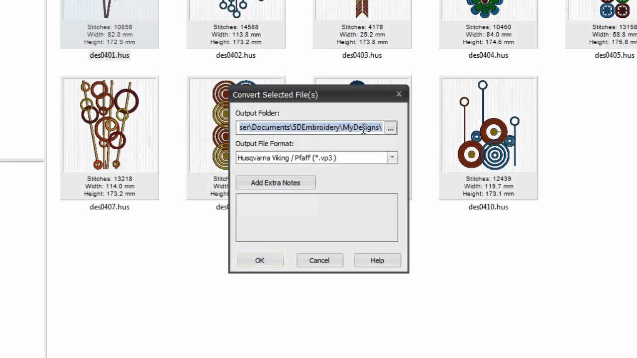 5D Embroidery Software File Conversion - YouTube