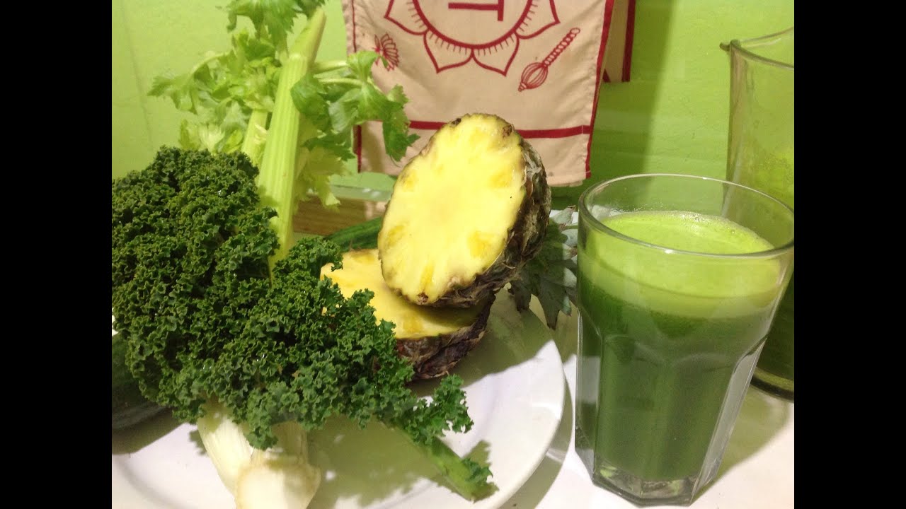 Pineaple Cucumber Celery Kale Juice Green Juice YouTube