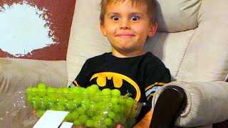 CAUGHT EATING ALL THE GRAPES!