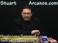 Video Horóscopo Semanal TAURO  del 13 al 19 Septiembre 2009 (Semana 2009-38) (Lectura del Tarot)