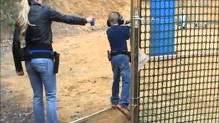 Cute little boy shoots USPSA