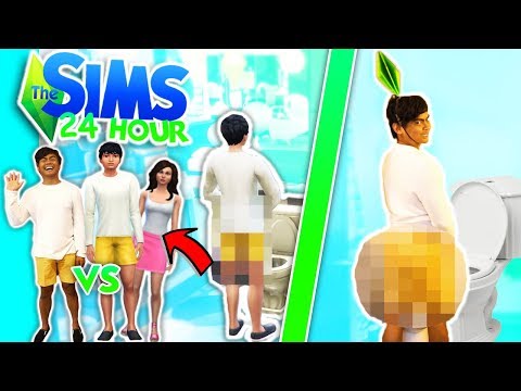 24 HOUR LIVING AS MY SIM CHALLENGE