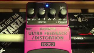 FD300 FD 300 Behringer Ultra Feedback Distortion efekt gitarowy guitar  effect test review - RockDay