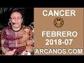 Video Horscopo Semanal CNCER  del 11 al 17 Febrero 2018 (Semana 2018-07) (Lectura del Tarot)
