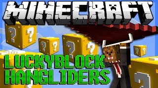 Minecraft: Lucky Block HANGGLIDER PVP! Modded Minigame w/ Bodil, Ashley, Mr360Games, and Simon!