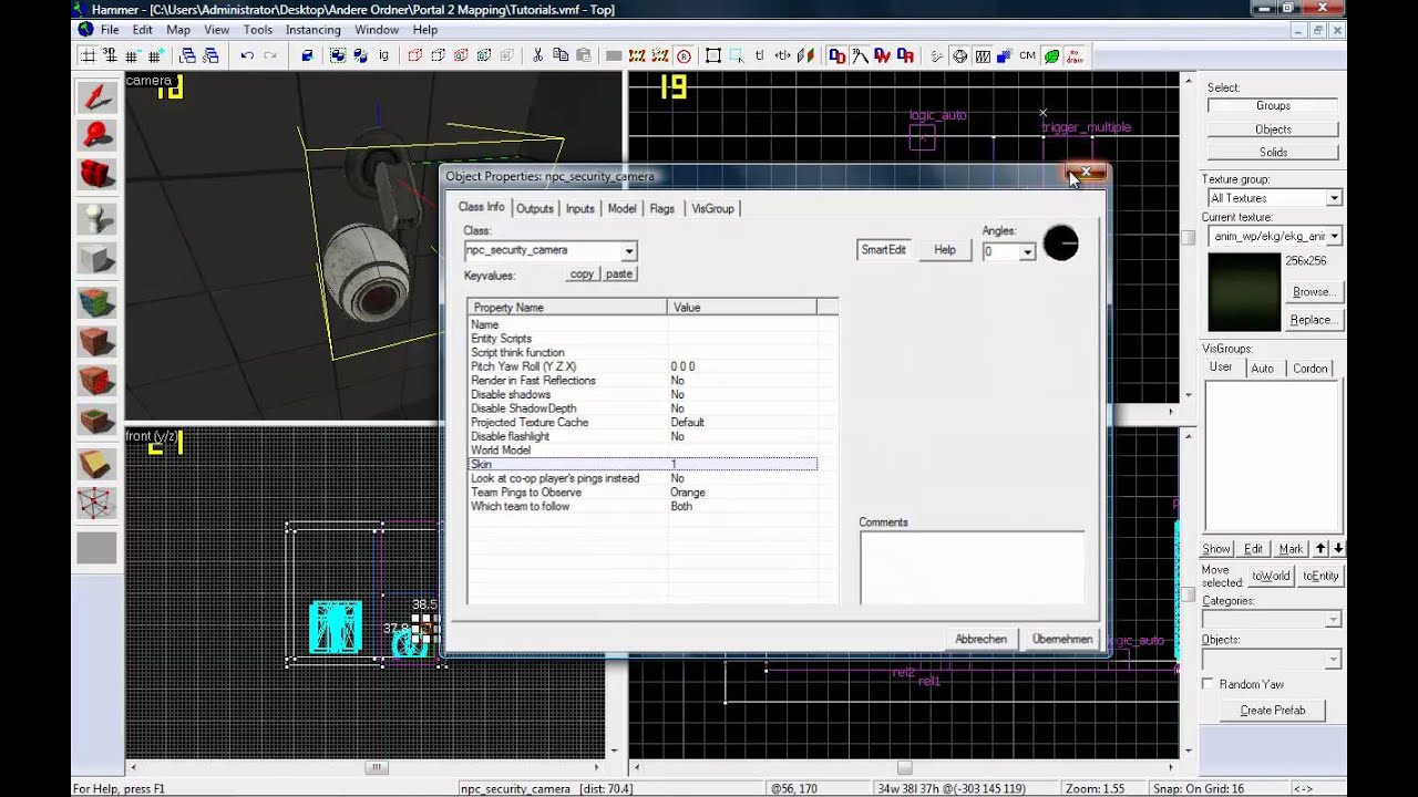 Hammer Editor Tutorial #26 - Portal 2 - How to make Security Cameras ...