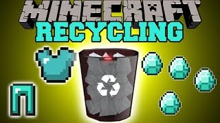 Minecraft: RECYCLING (UNCRAFT & RECYCLE ITEMS FOR MATERIALS!) Mod Showcase