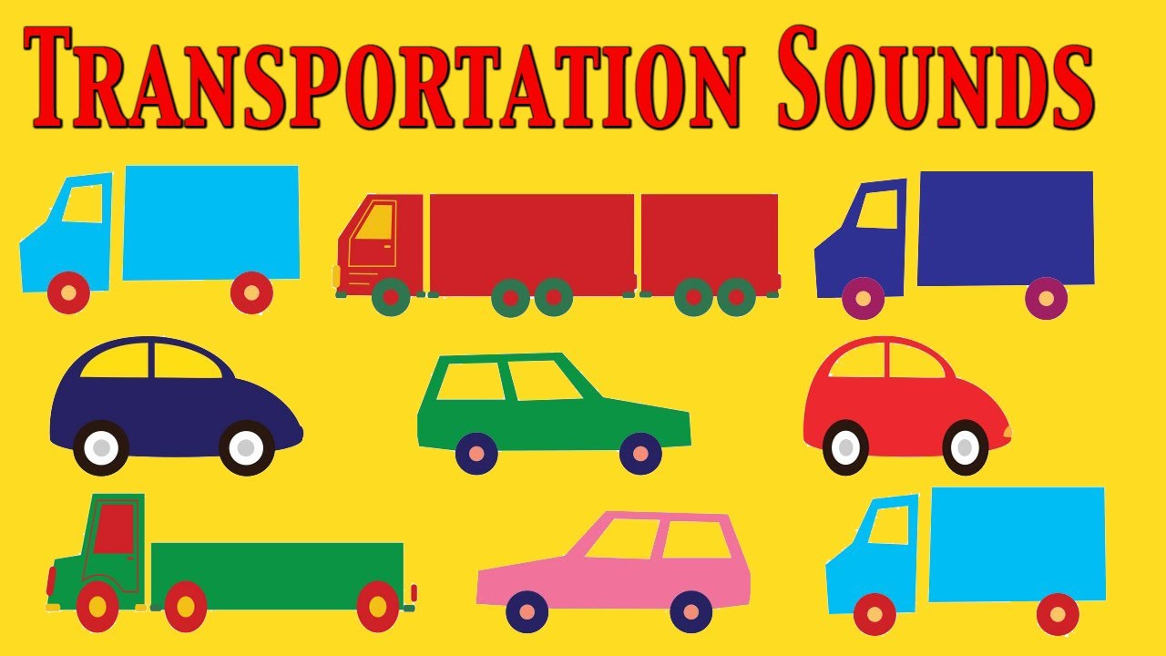 Cars, Trucks and Transportation sounds for Kids - learn - school