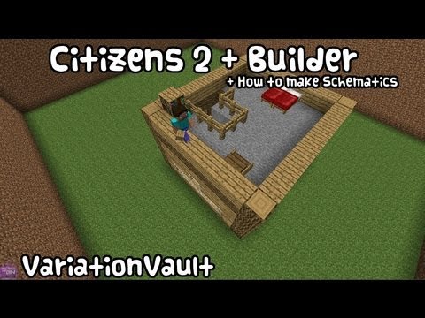 Minecraft Bukkit Plugin - Citizens 2 + Builder - NPC Auto build ...