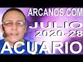 Video Horóscopo Semanal ACUARIO  del 5 al 11 Julio 2020 (Semana 2020-28) (Lectura del Tarot)