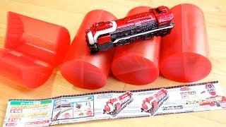 1回400円 ガシャポン トッキュウレッシャー 00弾 全2種 メタリックVer ノーマルVer レッドレッシャー レビュー！トッキュウジャー