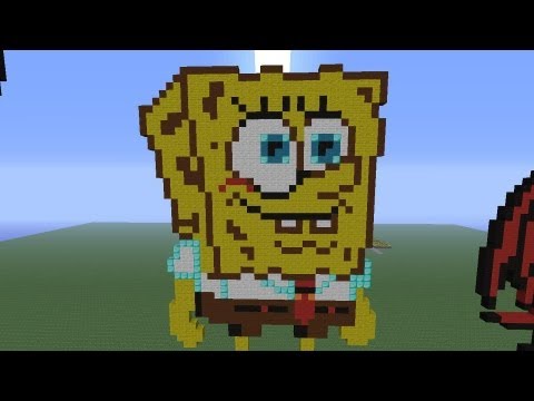 Minecraft Pixel Art: Spongebob Squarepants - YouTube