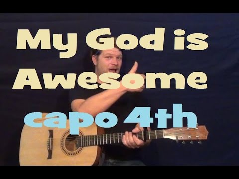 My God Is Awesome (Charles Jenkins) Guitar Lesson Easy Strum chord How ...