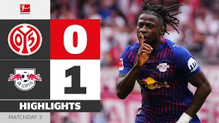 Bakayoko Decides The Match! | MAINZ 05 — RB LEIPZIG | Highlights | MD 3 – Bundesliga 2025/26