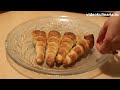 Рецепт-Слоеные трубочки с белково масляным кремом от videokulinaria ru