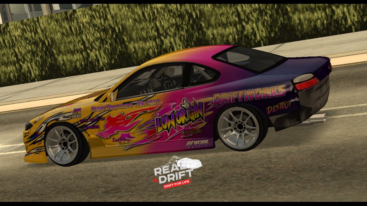 Nissan Silvia s13 Drift livery развертка винила