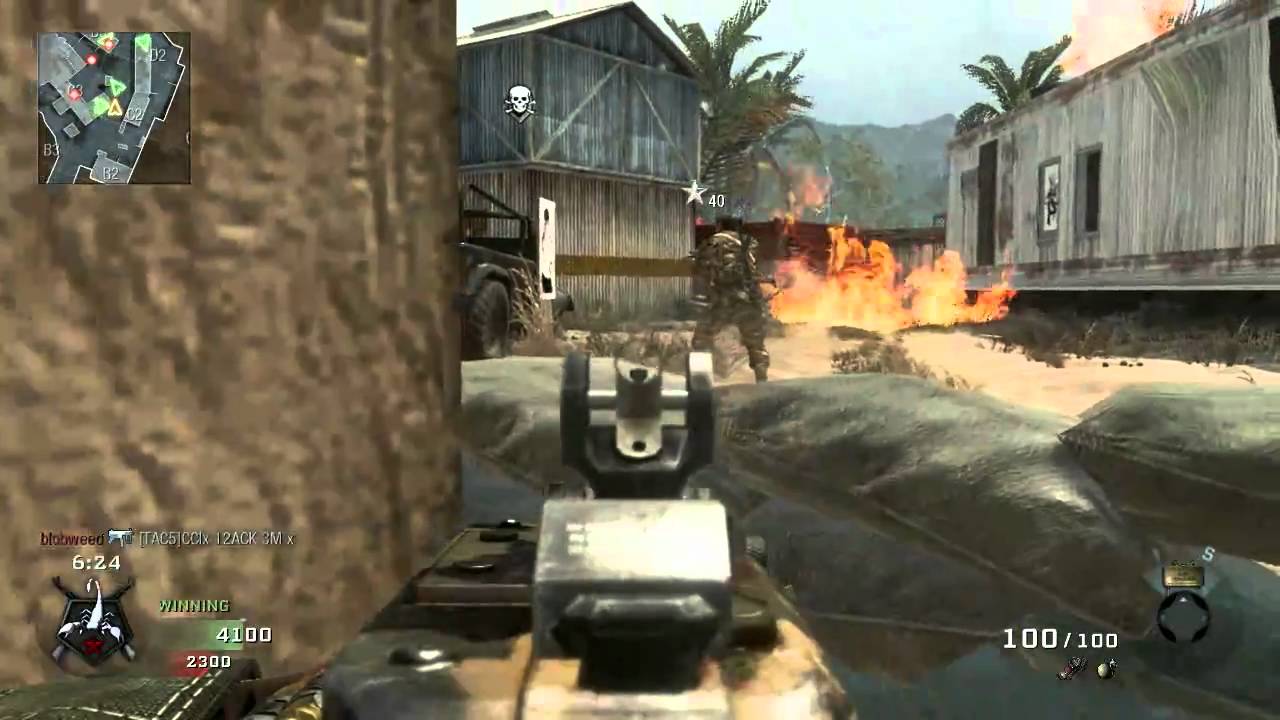 COD: Black Ops - Team Deathmatch on Firing range w/M60 - YouTube