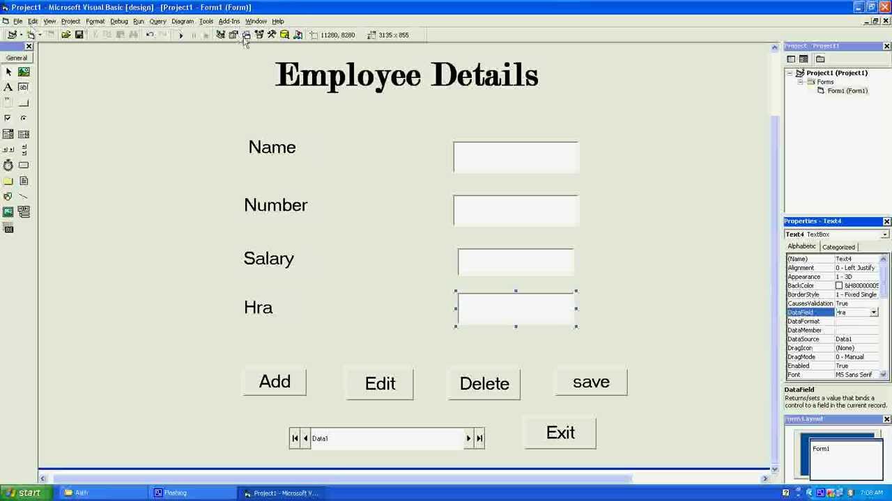 build a data entry page in visual basic for excel
