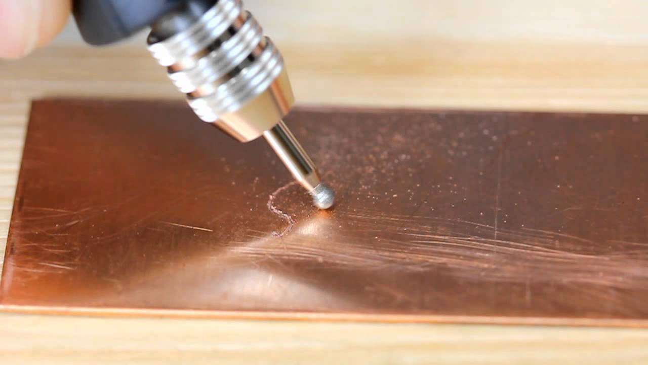 Using a Hand Engraver with Diamond Points - YouTube