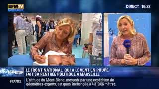 UDT FN 2013 - Marine Le Pen réagit à la position de François Fillon UMP 140313 - Marseille