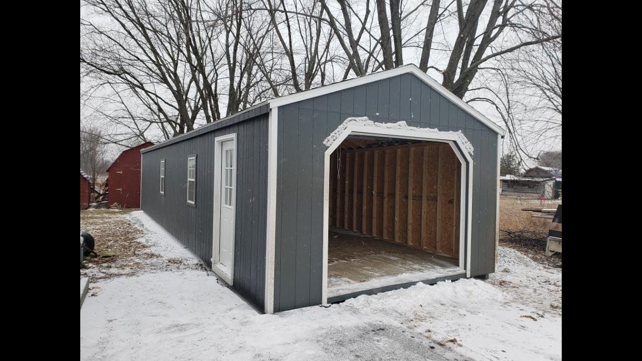 12' x 20' wooden portable garage sheds garden sheds