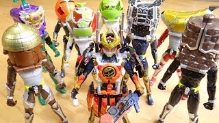 カチドキアームズ【着せ替え動画】全ライダーにカチドキを装着！AC11 アームズチェンジシリーズ 仮面ライダー鎧武(ガイム)