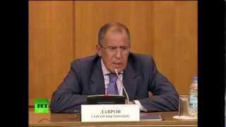 Пресс-конференция Сергея Лаврова по ситуации в Сирии