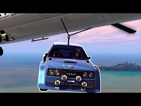 CAR HEIST BY HELICOPTER! - GTA 5 Online Gameplay & Funny Moments