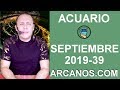 Video Horscopo Semanal ACUARIO  del 22 al 28 Septiembre 2019 (Semana 2019-39) (Lectura del Tarot)