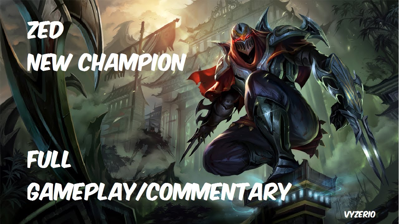 League of Legends Zed Rocks Full Gameplay/Commentary (PBE) - YouTube