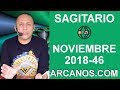Video Horscopo Semanal SAGITARIO  del 11 al 17 Noviembre 2018 (Semana 2018-46) (Lectura del Tarot)
