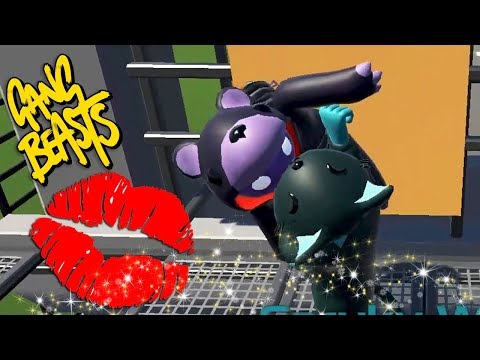 A MAKEOUT AND A BEAT-EM-UP | Gang Beasts Online Funny Moments Part 30