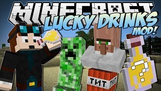 Minecraft | LUCKY DRINKS MOD! (Will YOU Get Lucky or EXPLODE?!) | Mod Showcase