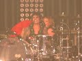 Motley Crue 2013 Winnipeg Tommy Lee takes lucky fan for a ride on his roller coaster drum kit.