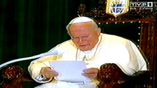 VII Pielgrzymka Papieża Jana Pawła II do Polski - Z rektorami na Uniwersytecie Toruńskim 1999