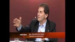 Paulinho da Força, presidente do Solidariedade, é entrevistado no Frente a Frente, da Rede Vida