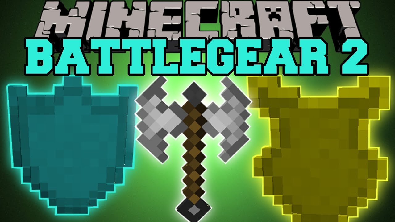 Minecraft : BATLLEGEAR 2 (DUAL WIELD AND SHIELD BLOCKING) Mine and ...